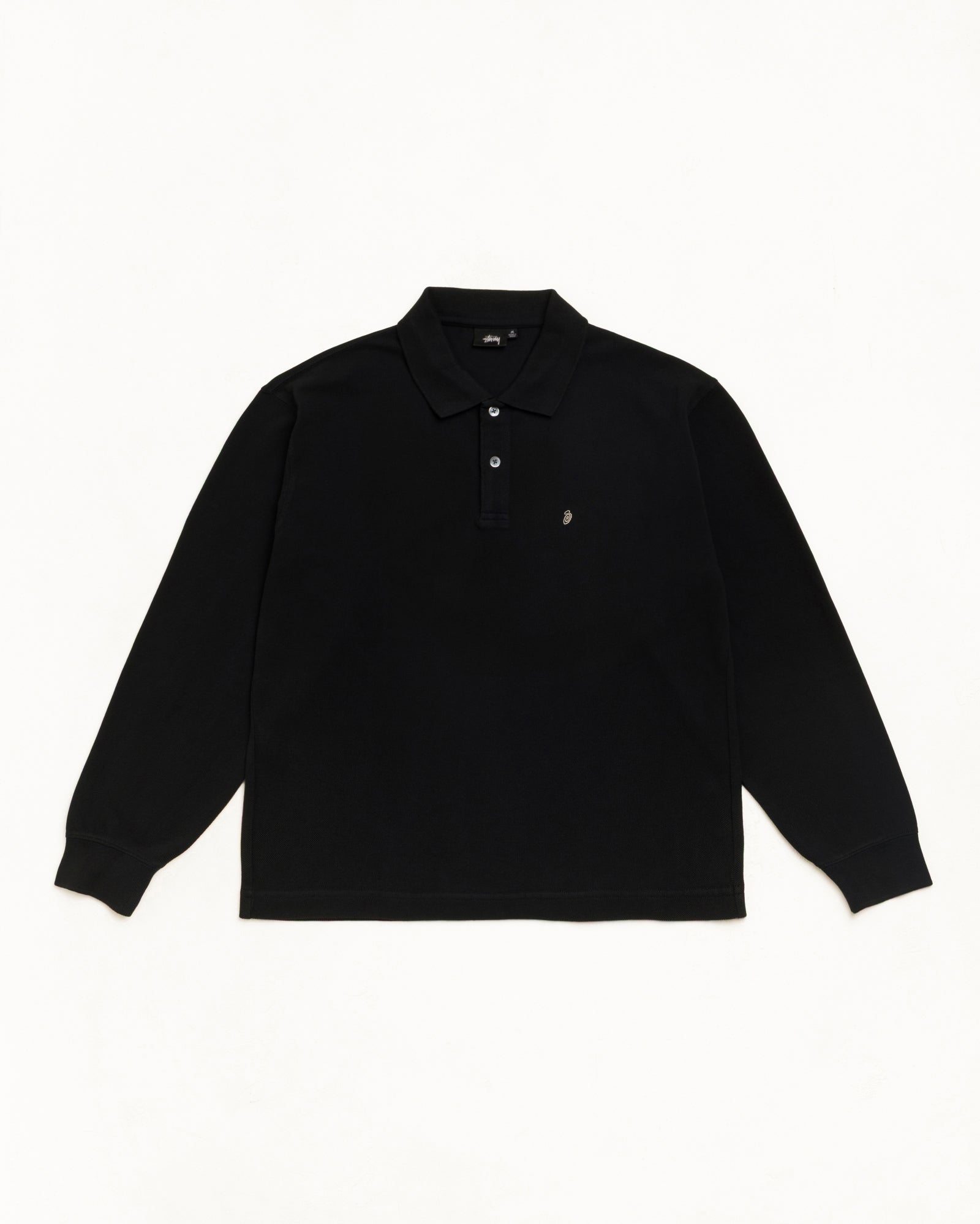 CLASSIC PIQUE LS POLO, Black