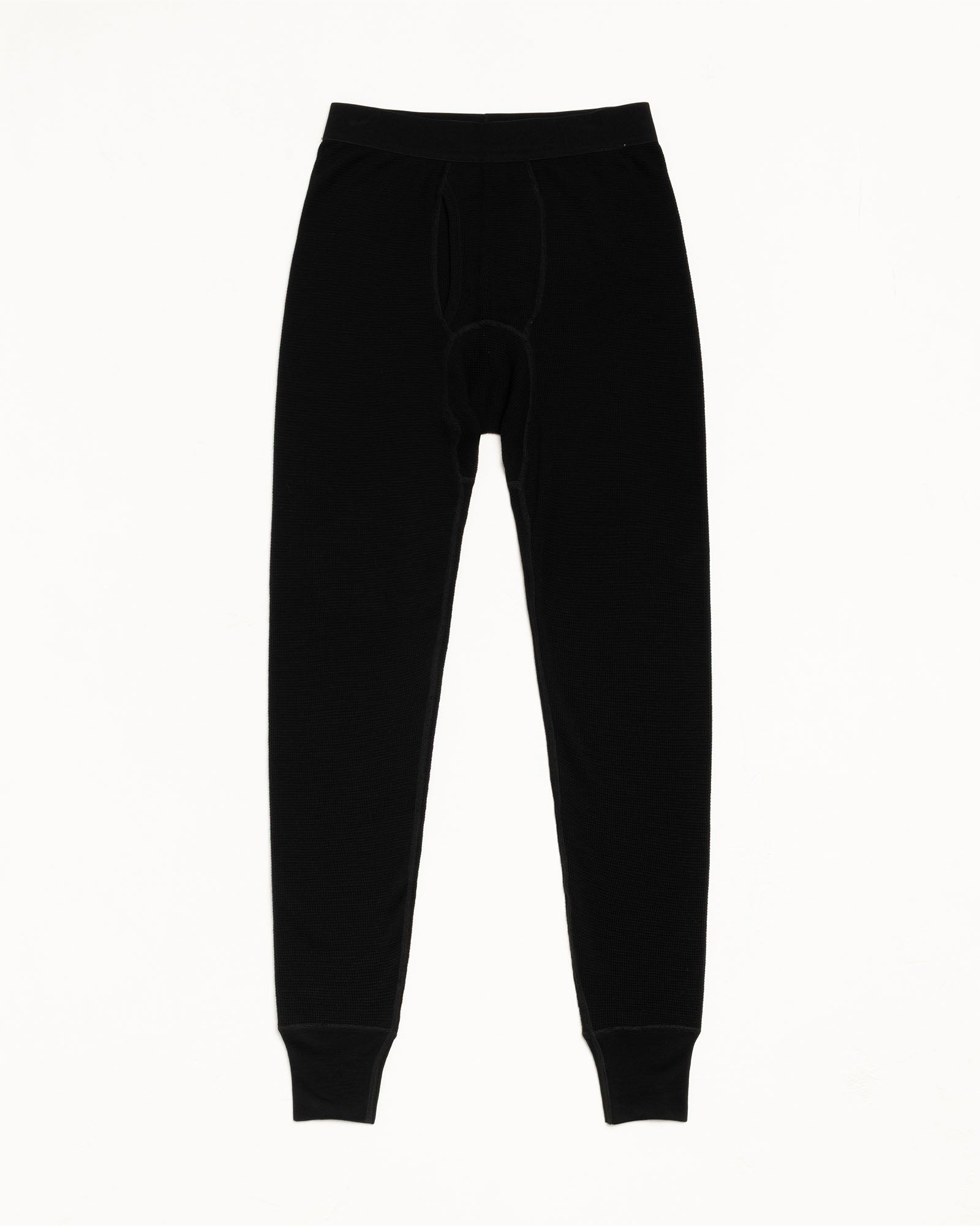 WOOL THERMAL BOTTOMS, BLACK