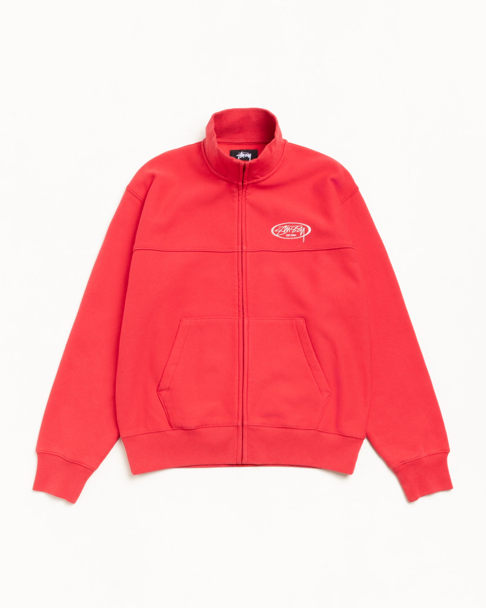 FLEECE TRACK JACKET、Red