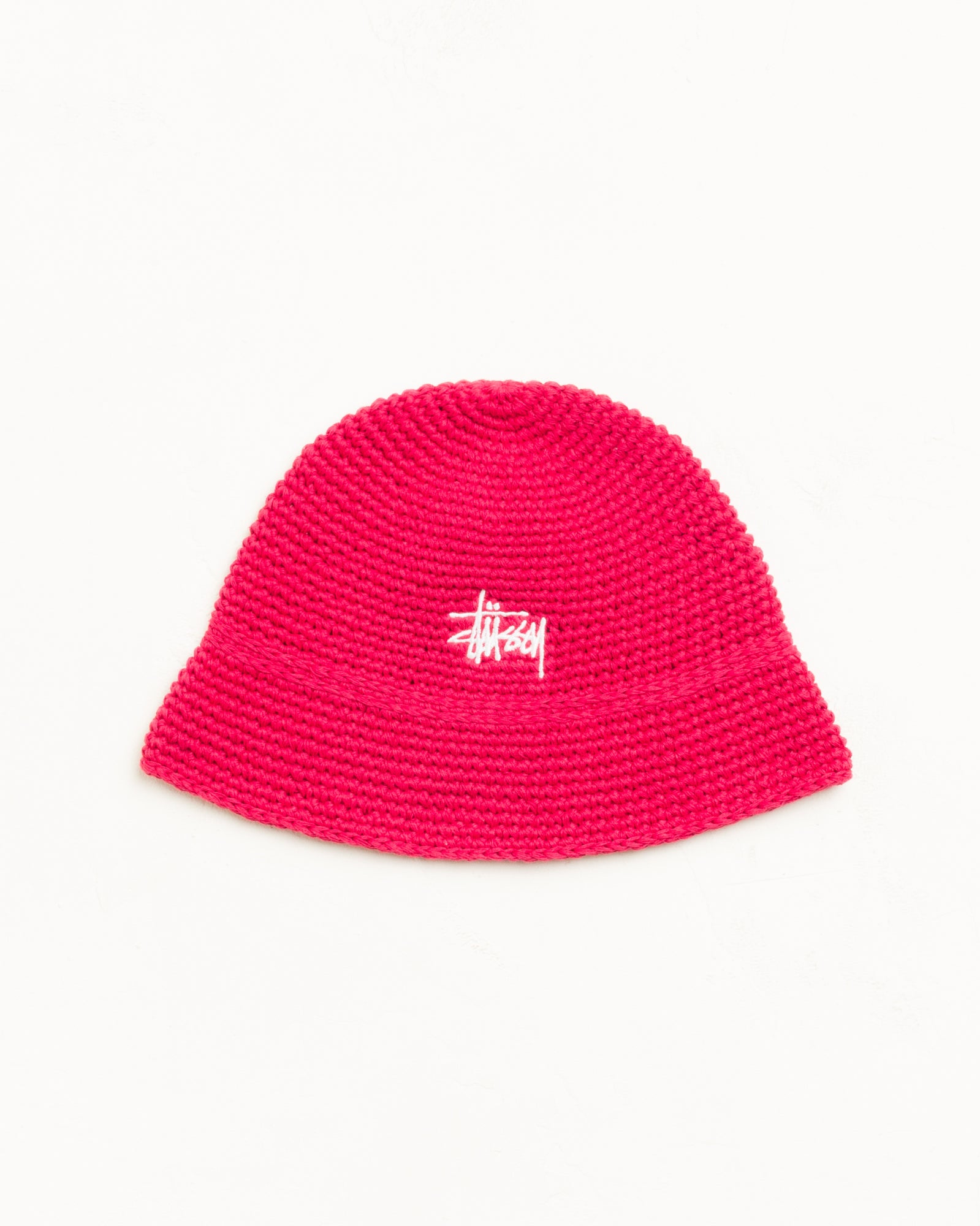 BASIC KNIT BUCKET HAT, Red