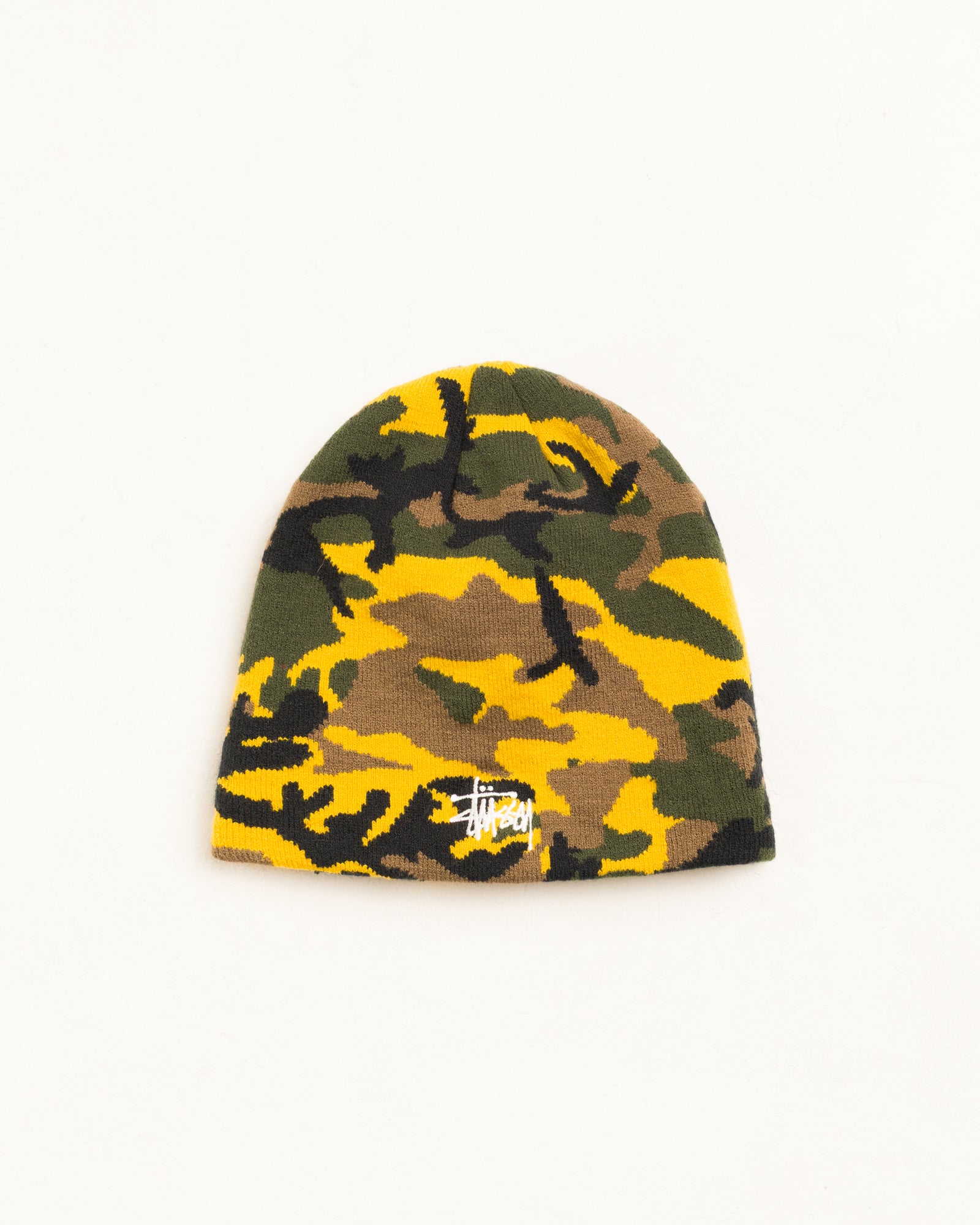 BASIC JACQUARD SKULLCAP, YELLOW CAMO