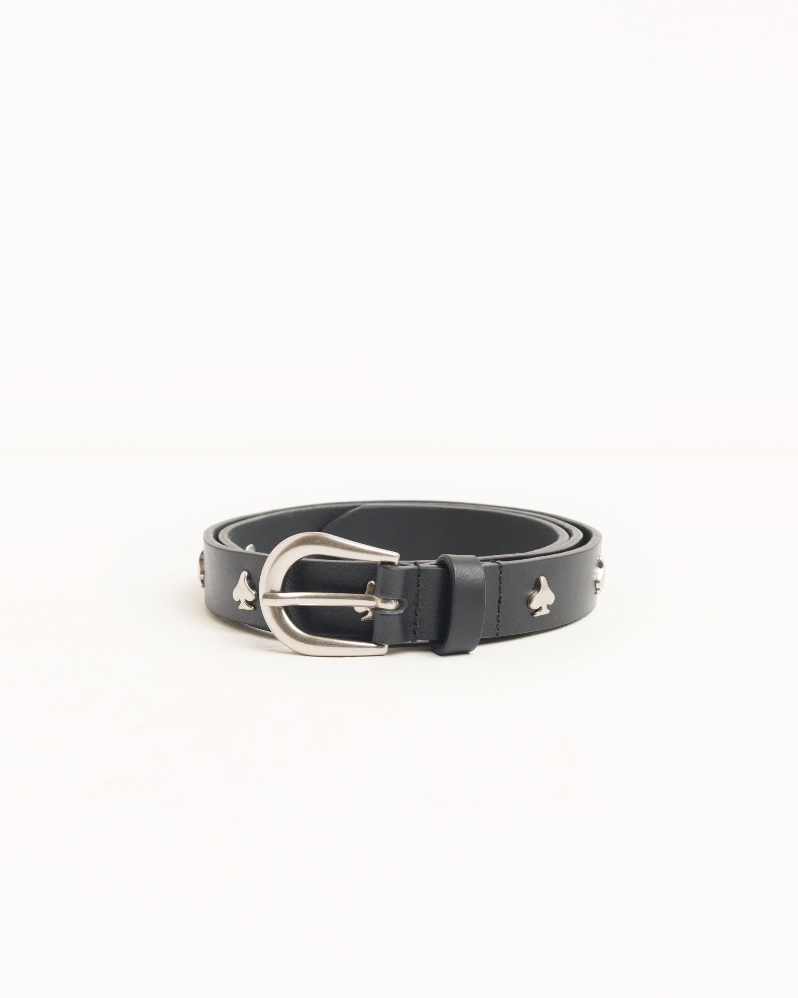 SPADE EMBLEM BELT, Black