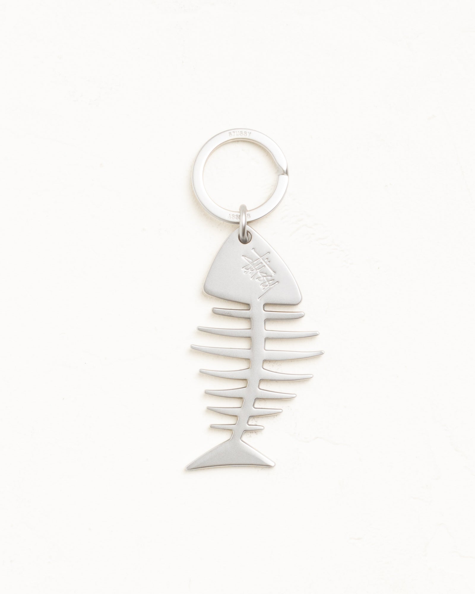 FISHBONE KEYCHAIN, Silver