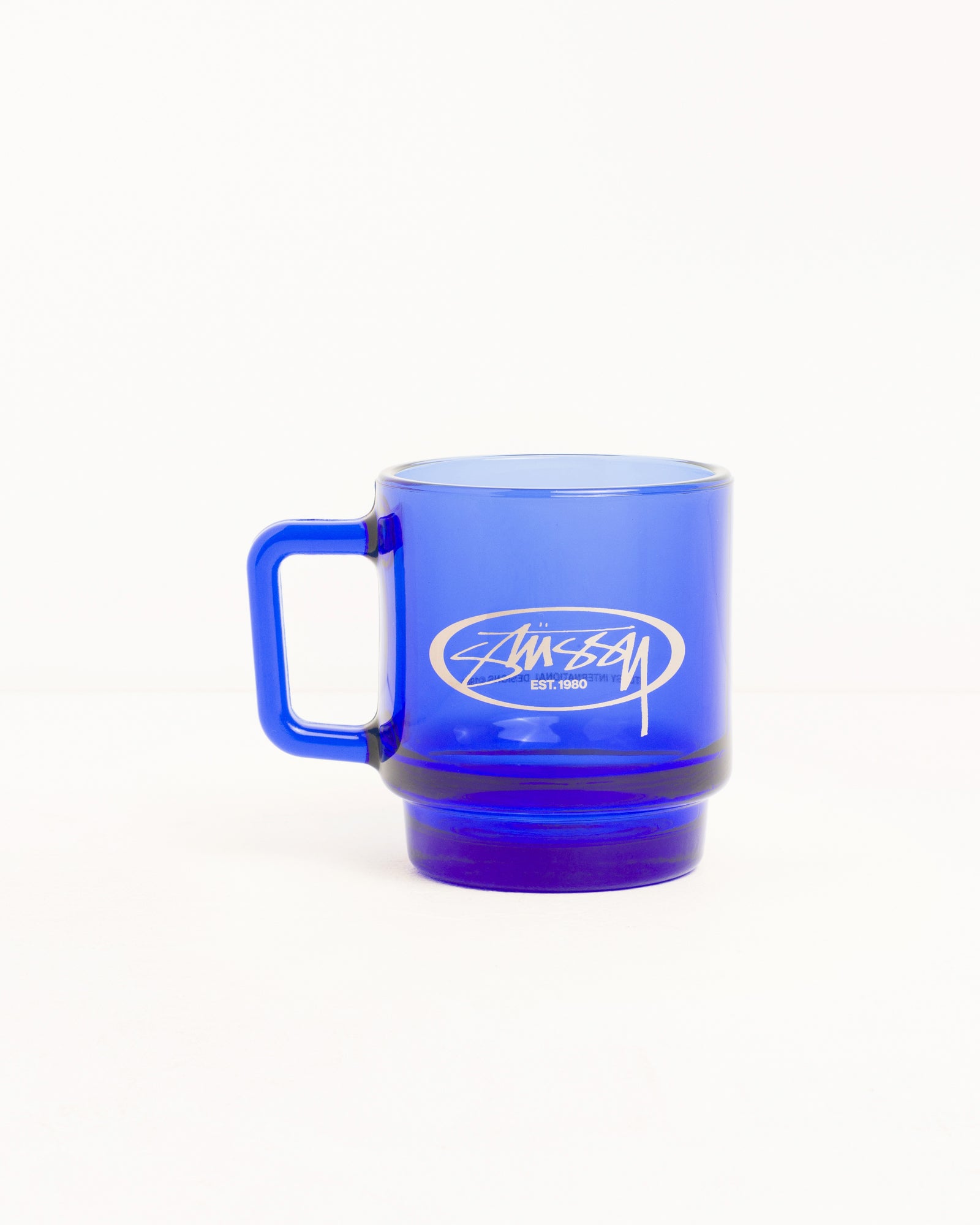 OVAL LOGO GLASS MUG、Royal