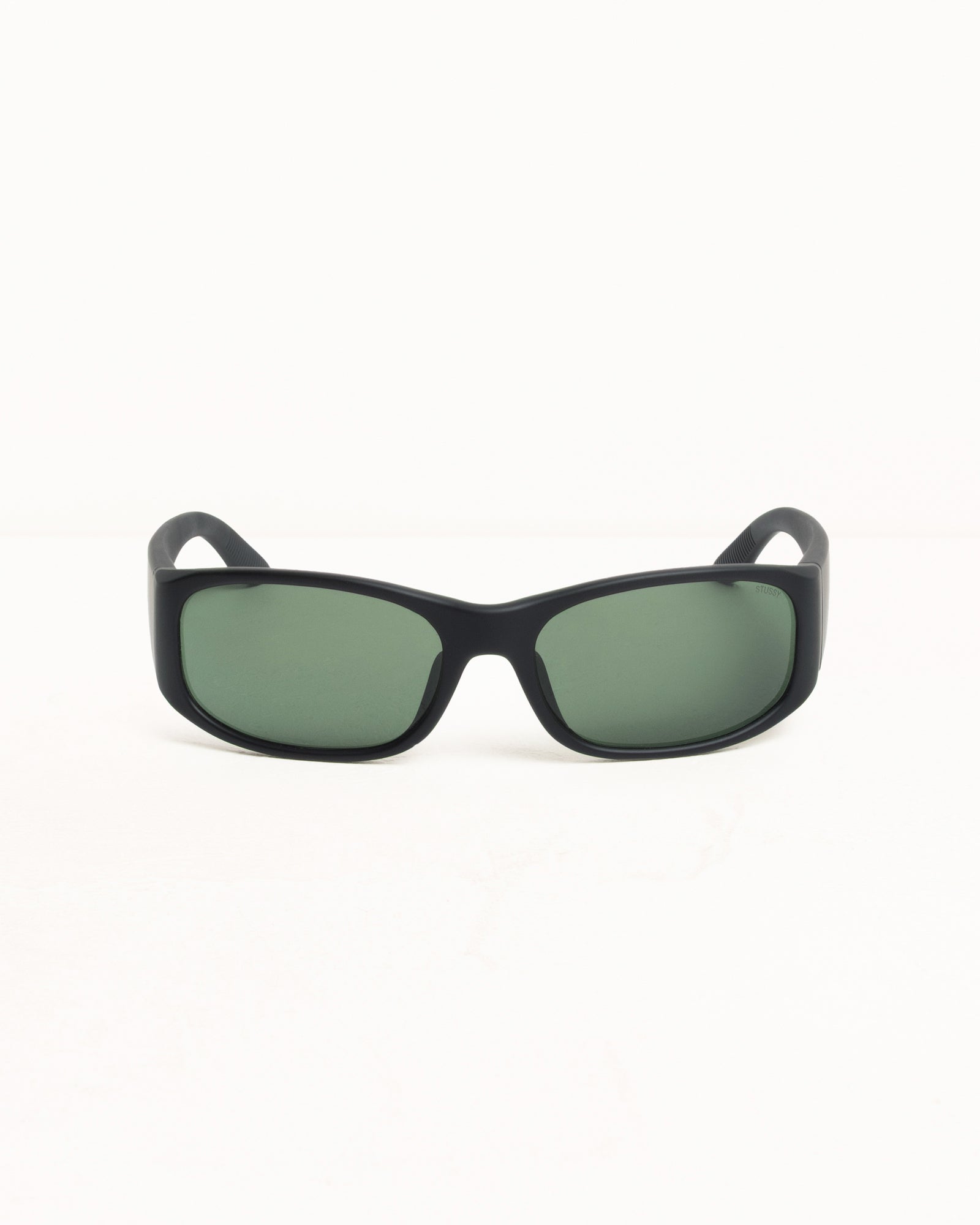 MIKEY SUNGLASSES, Rubber Black/Dark Green Lens