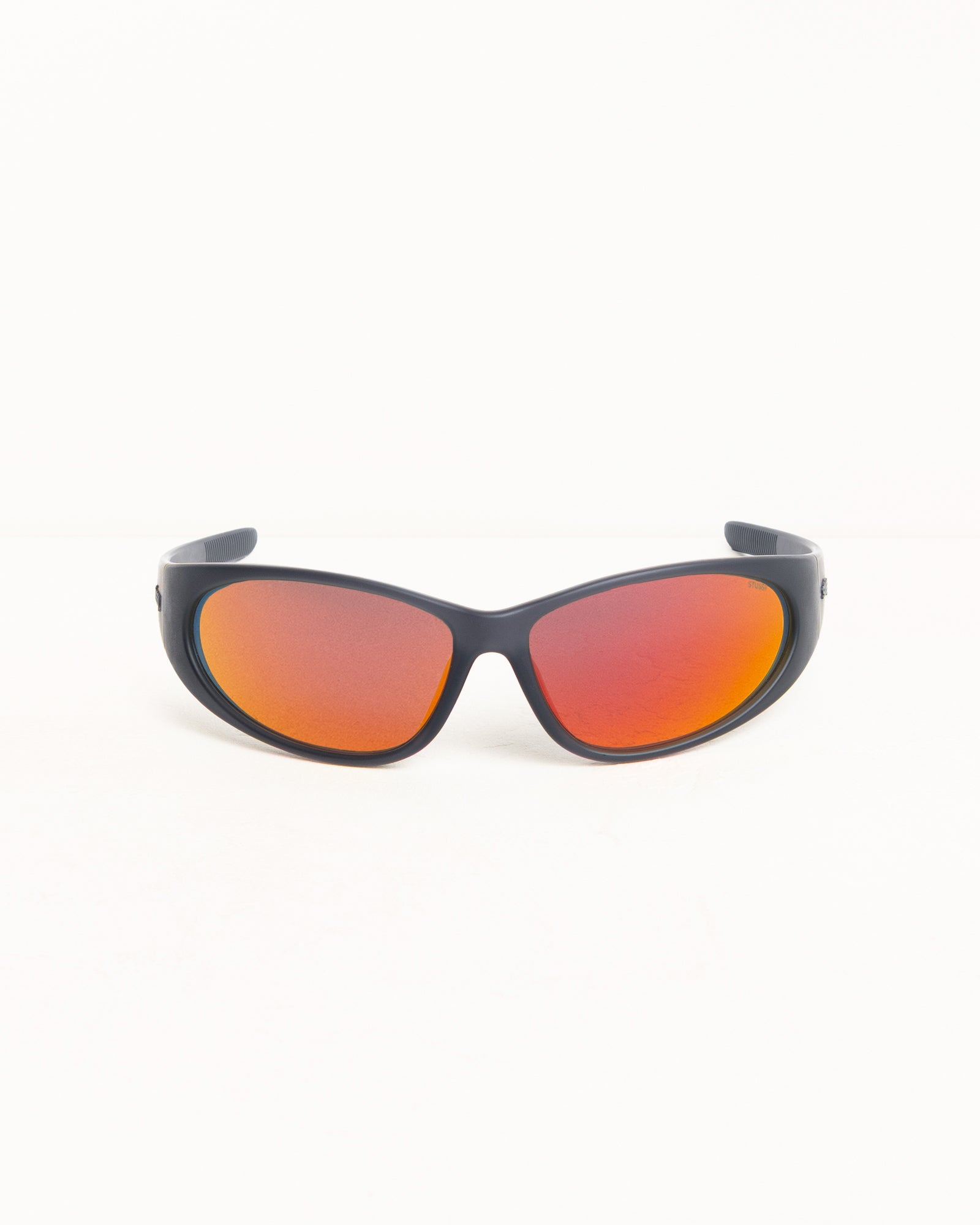 ADRIAN SUNGLASSES, Frost Black/Orange Mirror Lens