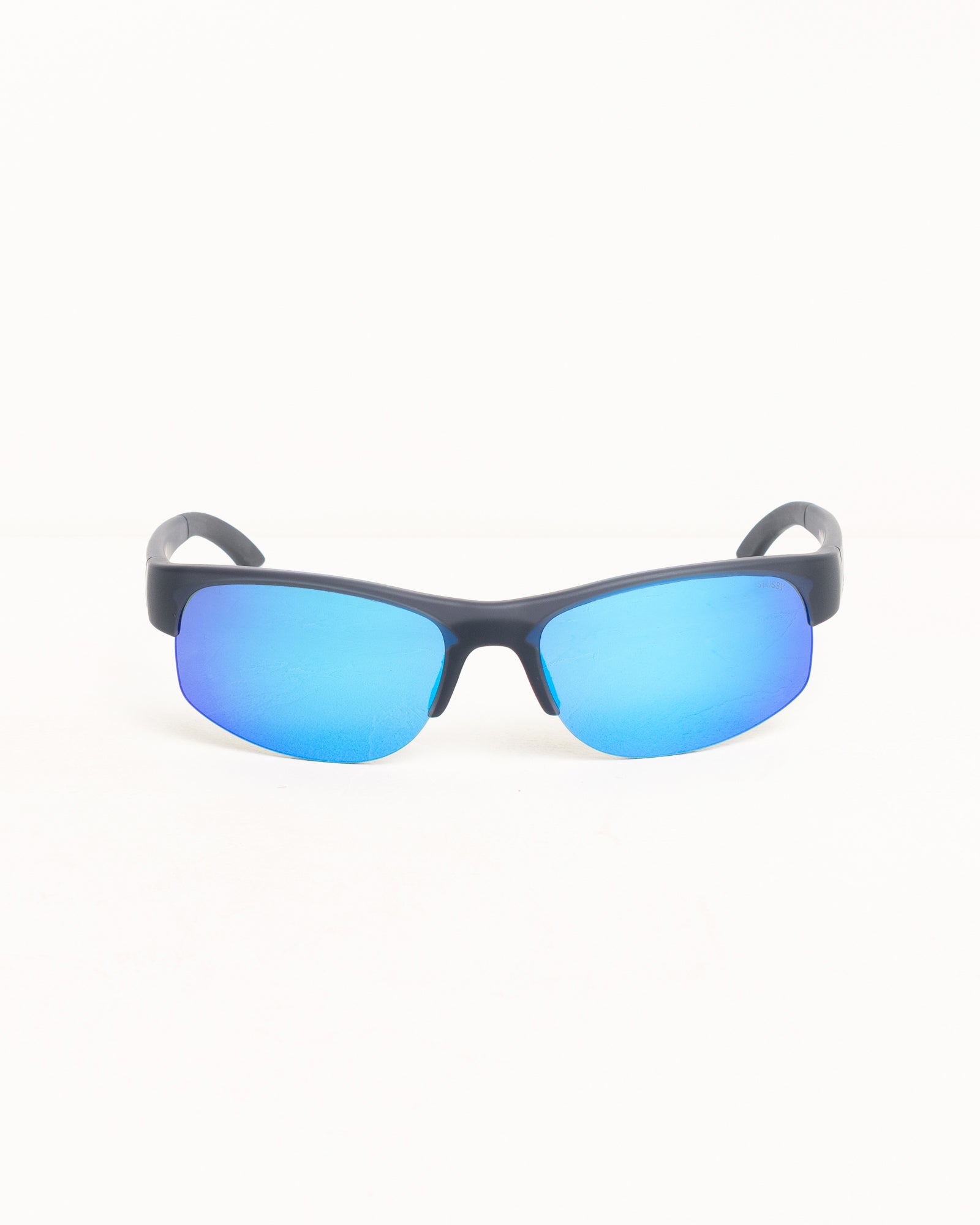 HIRO SUNGLASSES, Frost Black/Blue Mirror Lens