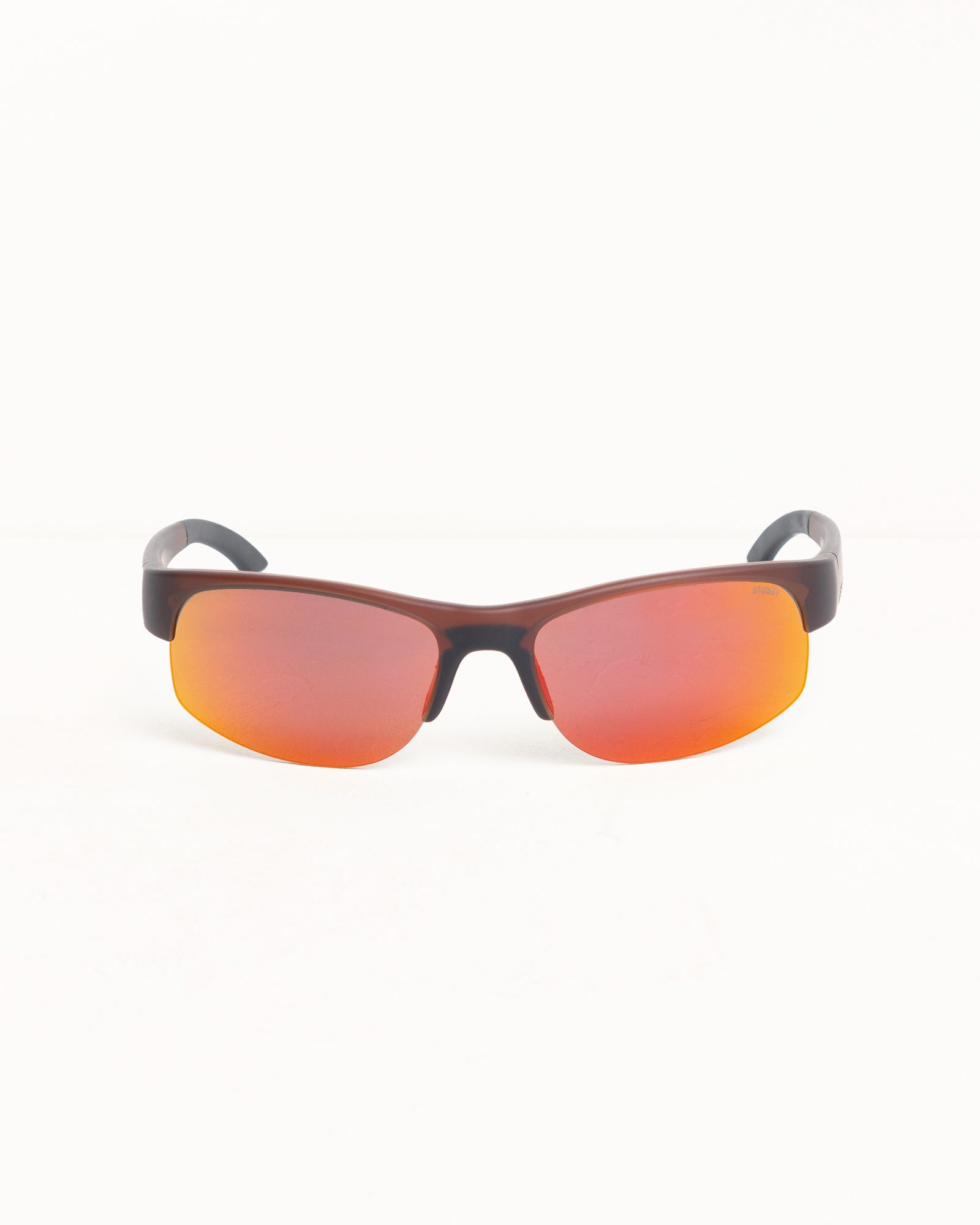 HIRO SUNGLASSES, Frost Brown/Red Mirror Lens