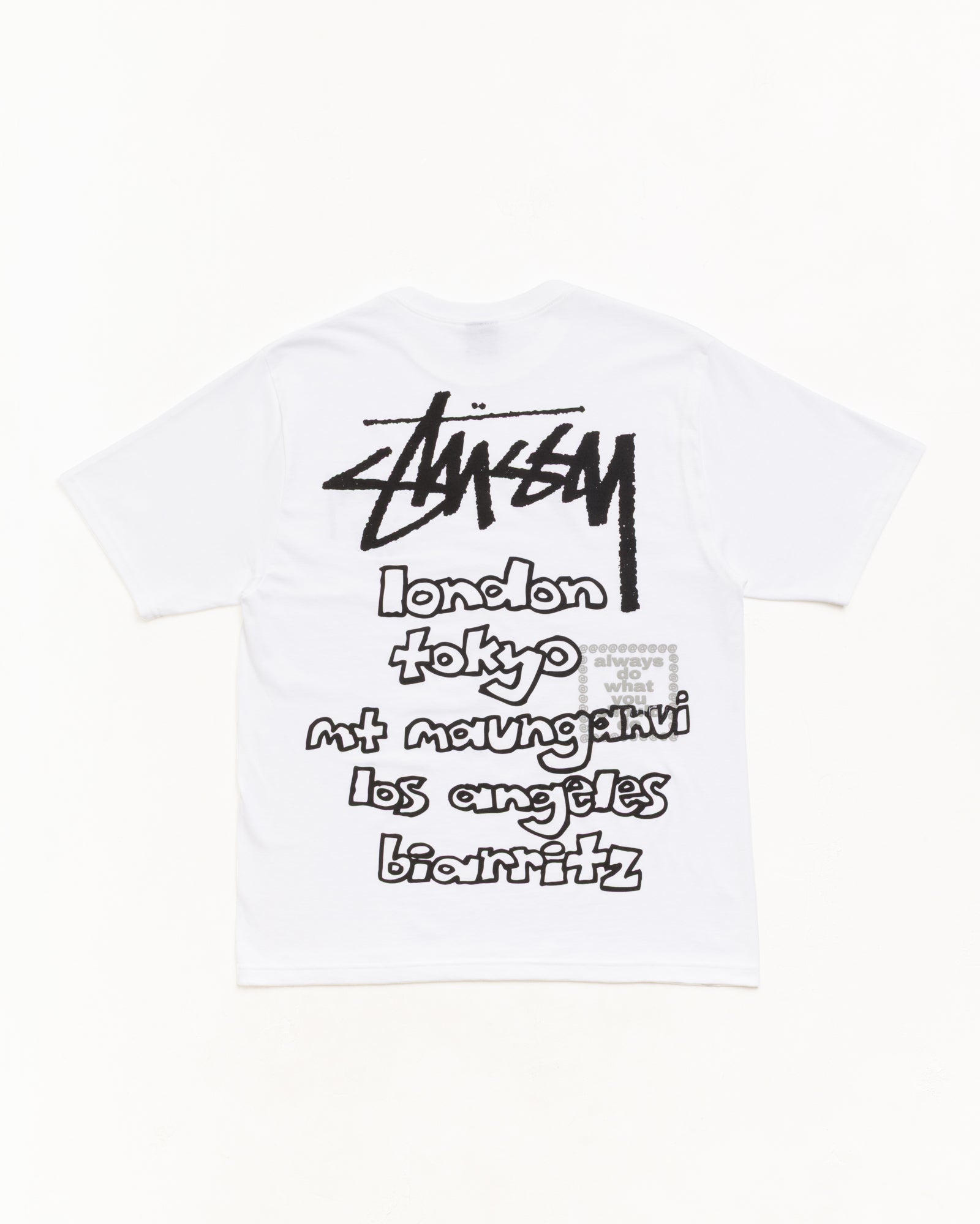 STÜSSY & ALWAYS WORLD TOUR TEE, White