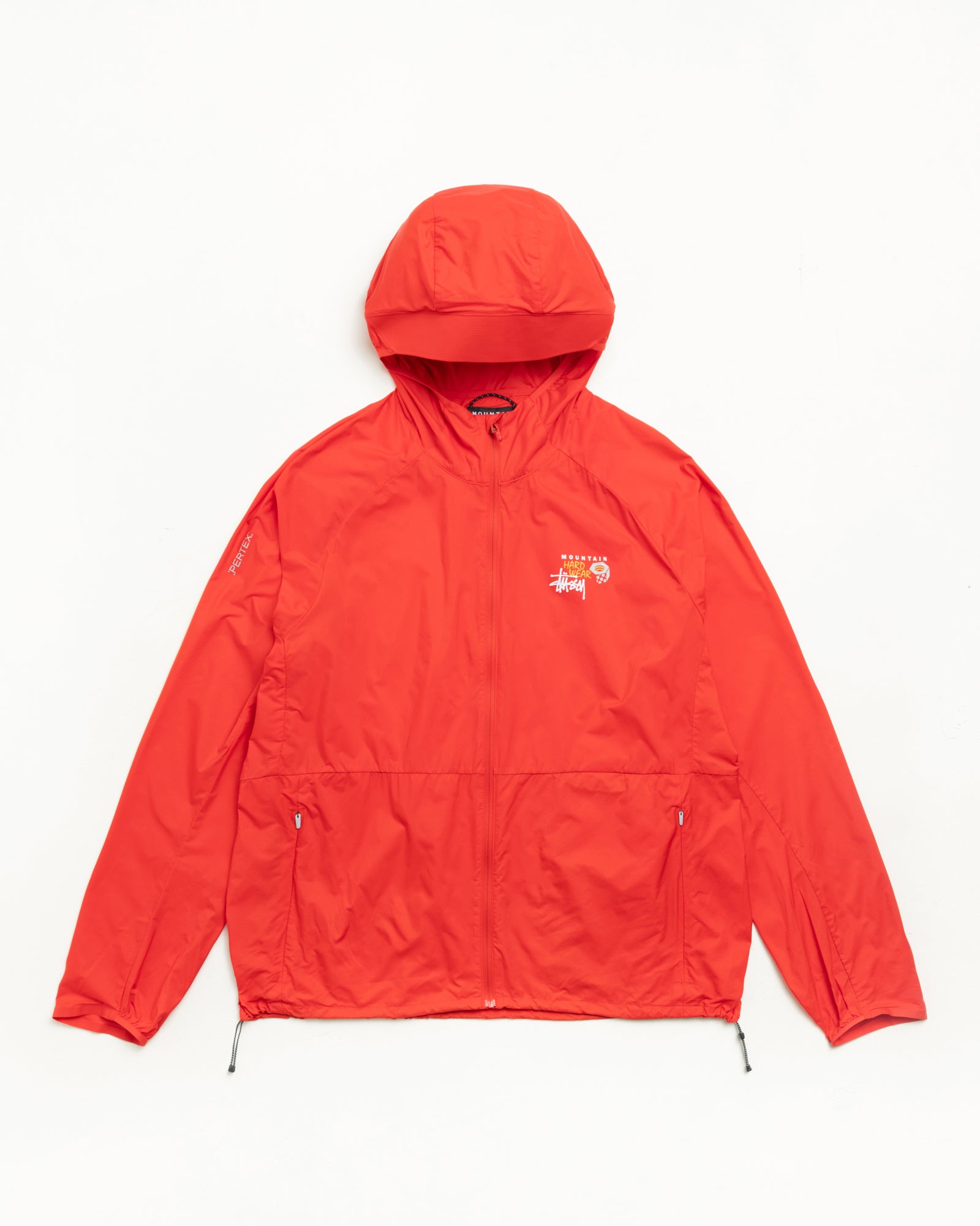STÜSSY & MOUNTAIN HARDWEAR KOR AIRSHELL JACKET, SUMMIT RED