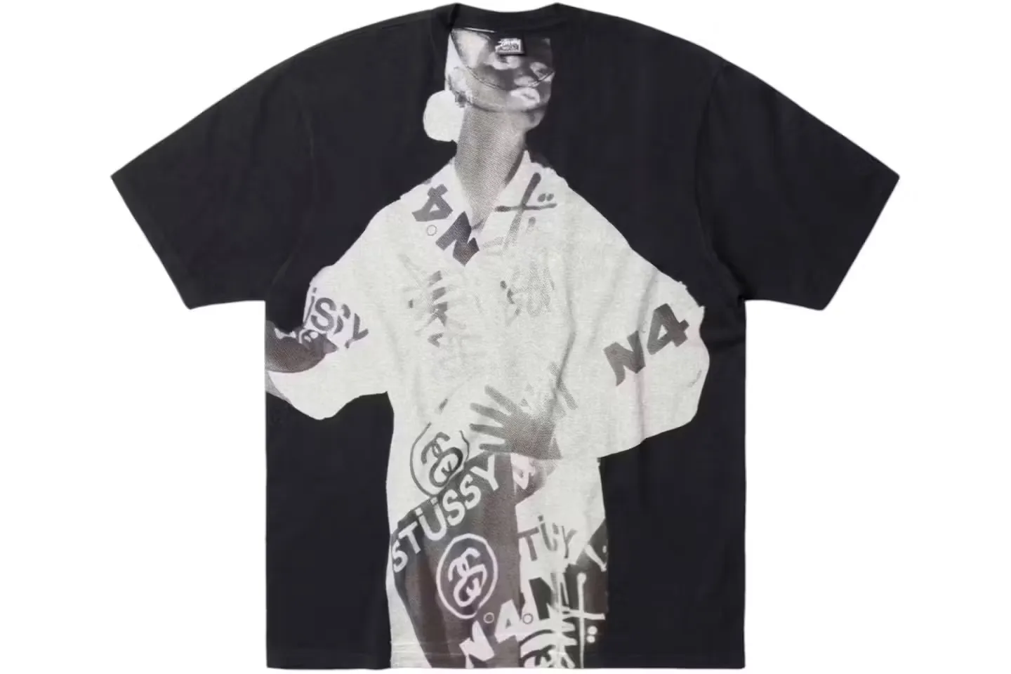 Lady Paris Pigment Dyed Tee, Faded Black