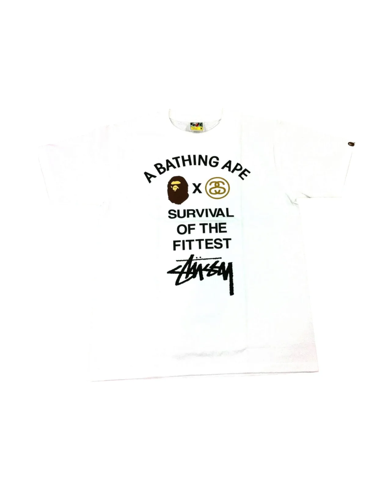 STUSSY X BAPE S.O.F TEE, White
