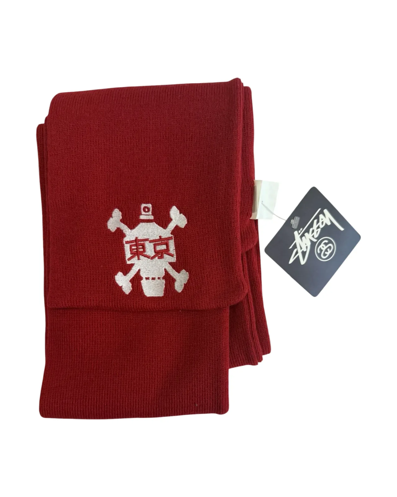 CITY SKULL SCARF, RED